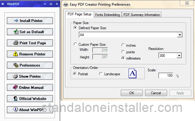 WinPDF Easy PDF Creator